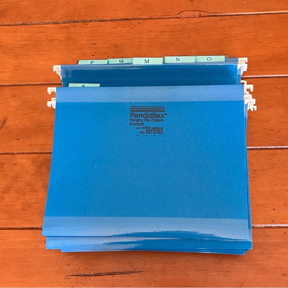Gently Used Pendaflex Hanging Alphabet File Folders